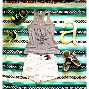 VANS Light grey open back tank